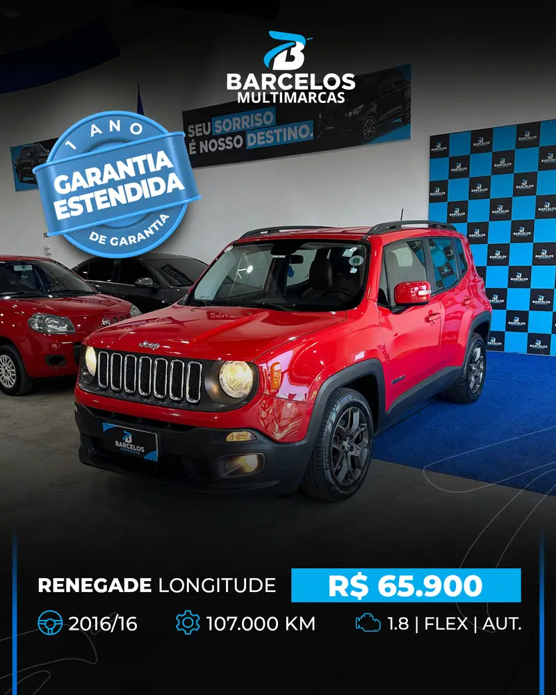 Jeep Renegade Longitude 1.8 4x2 (Aut) (Flex)