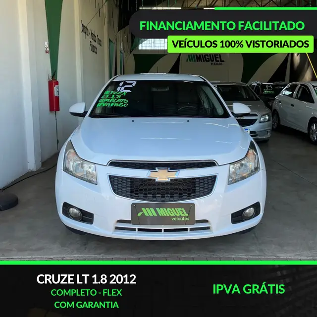 Carro Chevrolet Cruze 2012 LT 1.8 16V Ecotec (Flex)