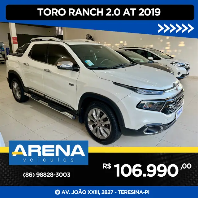 Carro Fiat Toro 2019 2.0 TDI Ranch Auto 4WD (Diesel)