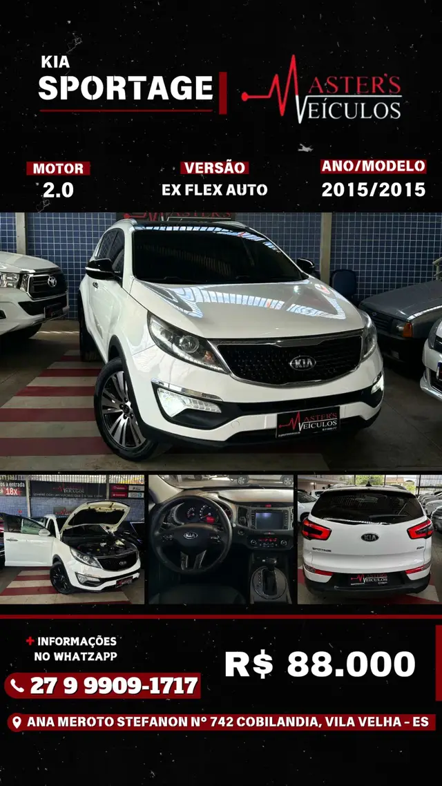 Carro Kia Sportage 2015 EX 2.0 (Flex) (Aut) P584
