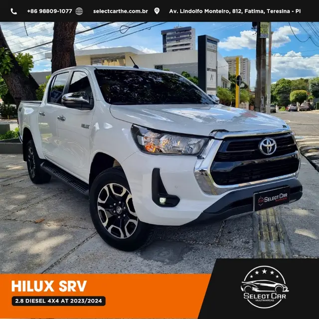 Carro Toyota Hilux Cabine Dupla 2024 SRV 4x4 2.8 Diesel