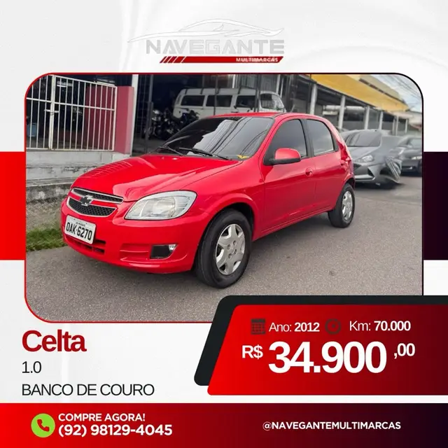 Carro Chevrolet Celta 2012 LT 1.0 (Flex)