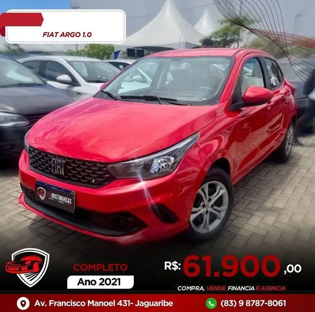 Carro Fiat Argo 2021 1.0 (Flex)