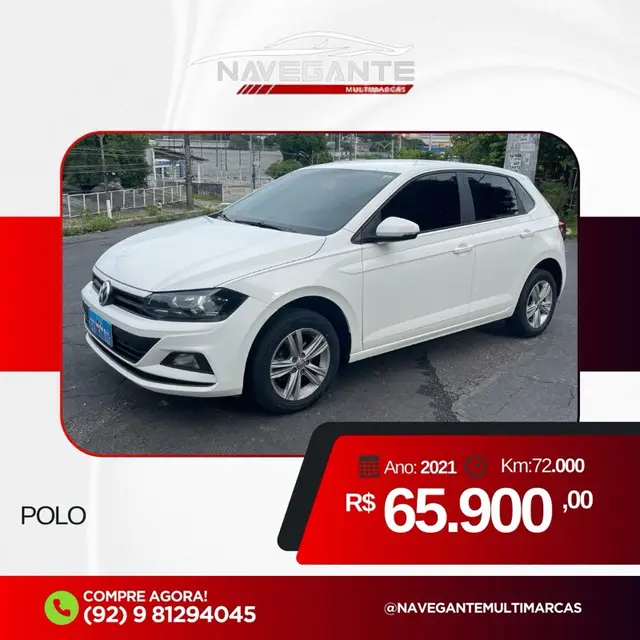Carro Volkswagen Polo 2021 1.0 MPI (Flex)
