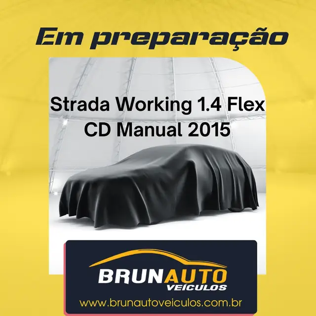 Carro Fiat Strada 2015 Working 1.4 (Flex) (Cabine Dupla)