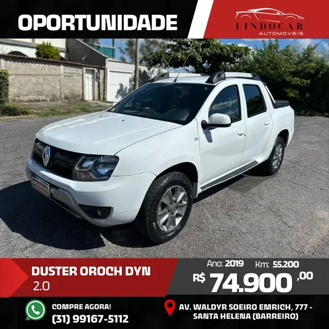 Carro Renault Duster Oroch 2019 2.0 16V Dynamique (Aut) (Flex)