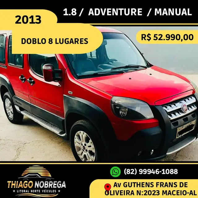 Carro Fiat Doblò 2013 Adventure 1.8 16V (Flex)