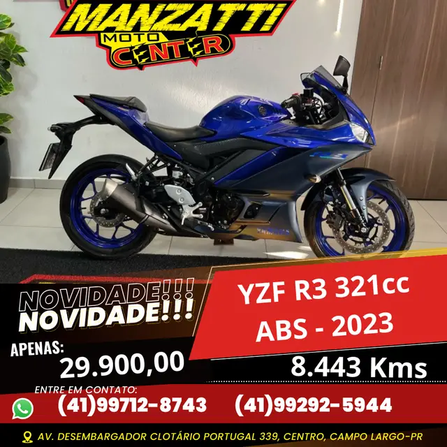 Moto Yamaha YZF R3 2023 ABS