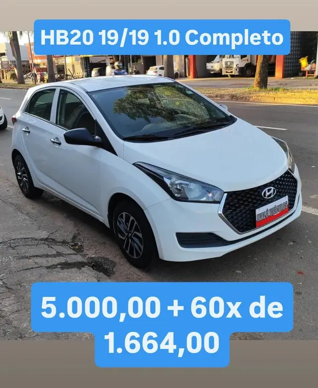 Carro Hyundai HB20 2019 1.0 Unique (Flex)
