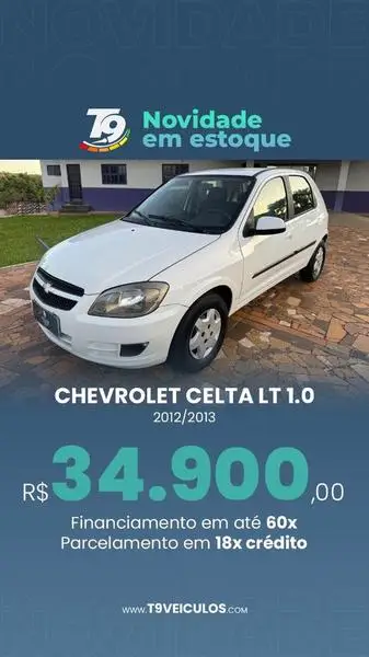 Carro Chevrolet Celta 2013 LT 1.0 (Flex)