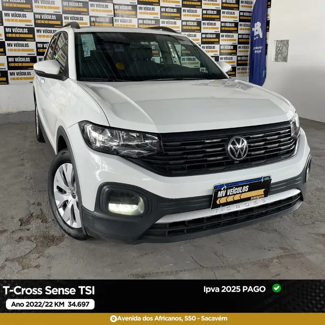 Carro Volkswagen T-Cross 2022 1.0 200 TSI Sense (Aut) (Flex)