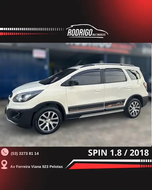 Carro Chevrolet Spin 2018 Activ 1.8 (Flex) (Aut)