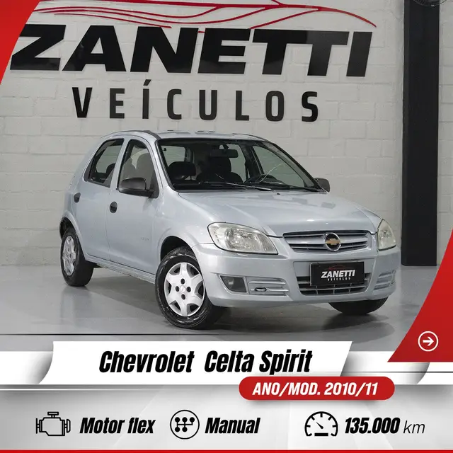 Carro Chevrolet Celta 2011 Spirit 1.0 VHCE (Flex) 4p