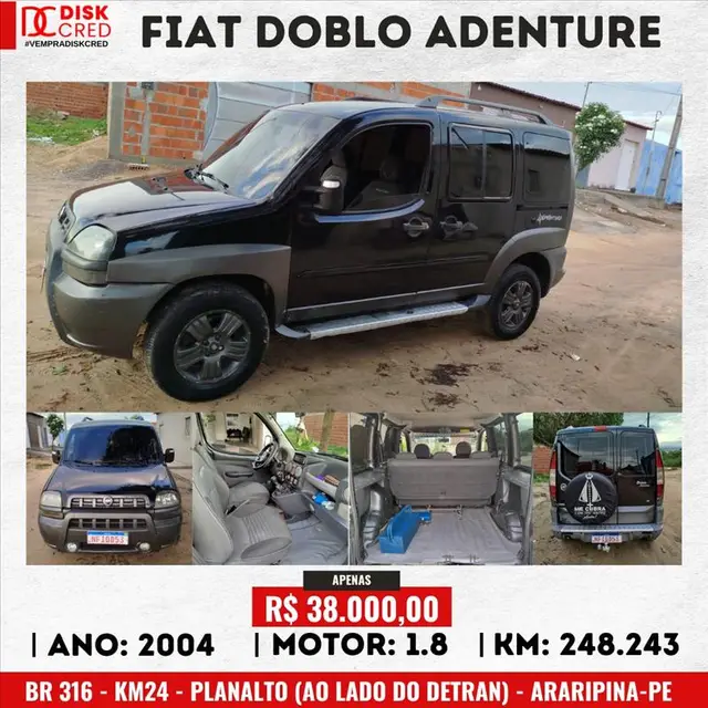 Carro Fiat Doblò 2004 ELX 1.8 8V