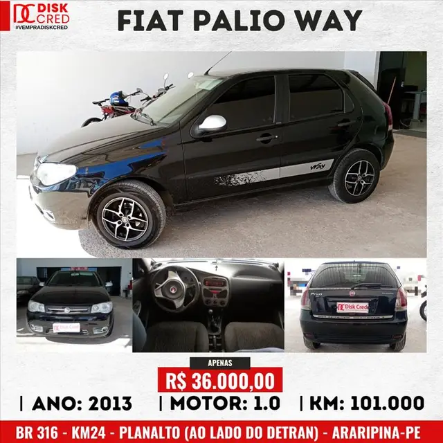 Carro Fiat Palio 2013 Attractive 1.0 8V (Flex)