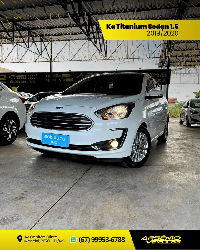 Carro Ford Ka Sedan 2020 Titanium 1.5 (Aut) (Flex)