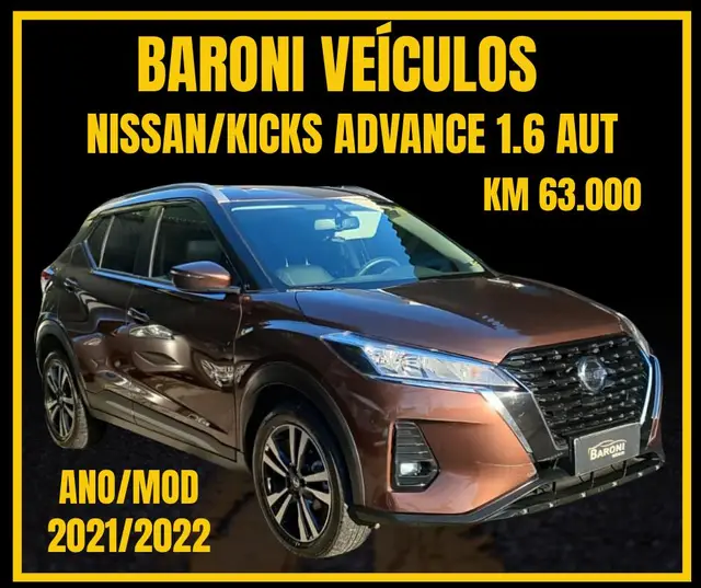 Carro Nissan Kicks 2022 Advance 1.6