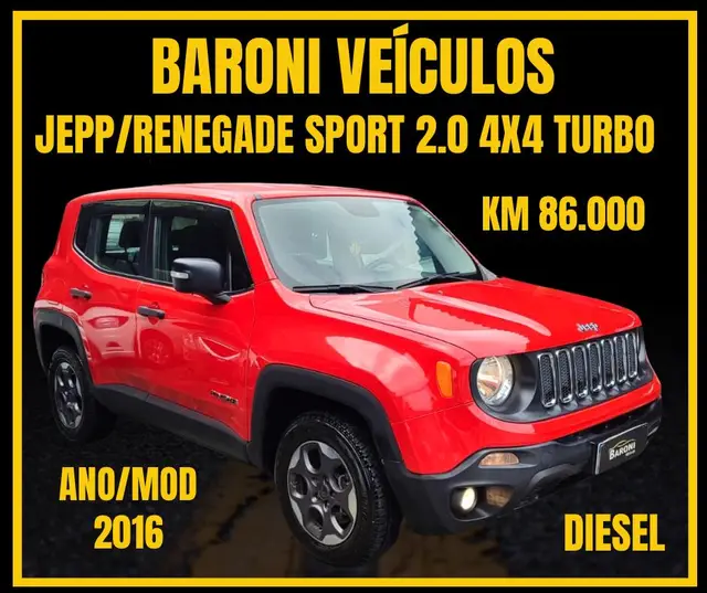 Carro Jeep Renegade 2016 Sport 2.0 TDI 4x4 (Aut)