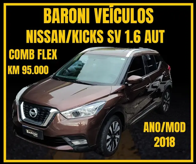 Carro Nissan Kicks 2018 1.6 SV CVT (Flex)