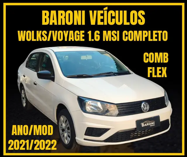 Carro Volkswagen Voyage 2022 1.6