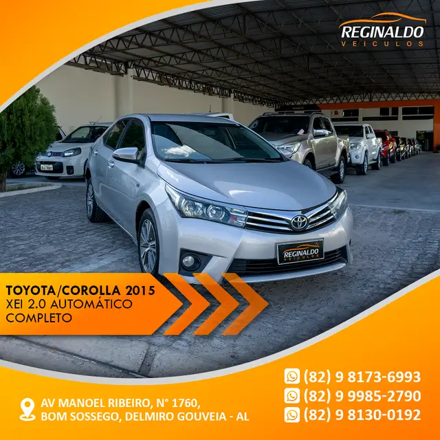 Carro Toyota Corolla 2015 2.0 XEi Multi-Drive S (Flex)