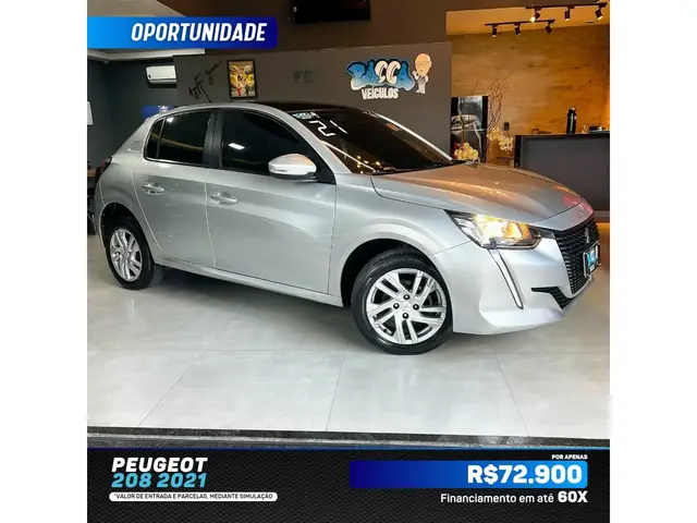 Carro Peugeot 208 2021 Active Pack 1.6 (Flex) (Aut)