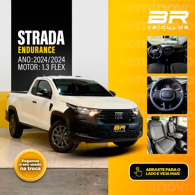 Carro Fiat Strada 2024 Endurance 1.3 Flex 8V CS
