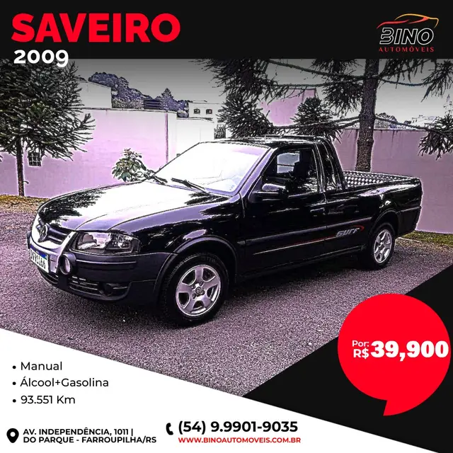 Carro Volkswagen Saveiro 2009 Surf 1.6 G4 (Flex)
