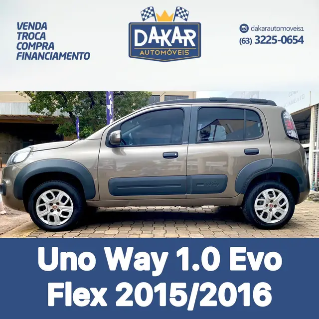 Carro Fiat Uno 2016 Way 1.0 8V (Flex) 4p