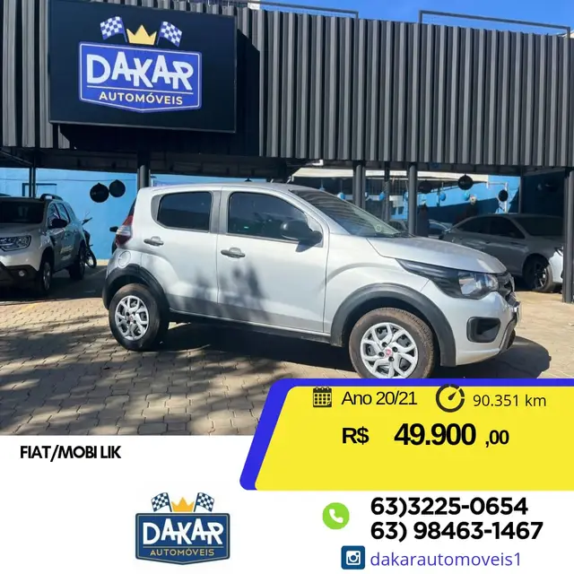 Carro Fiat Mobi 2021 Like 1.0 (Flex)