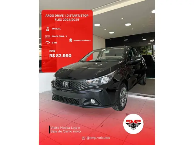 Carro Fiat Argo 2025 Drive 1.0