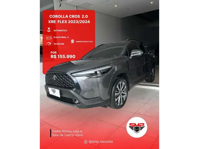 Carro Toyota Corolla Cross 2024 XRE 2.0