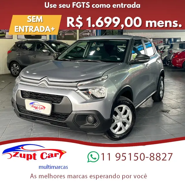 Carro Citroën C3 2023 Live Pack 1.0 (Flex)