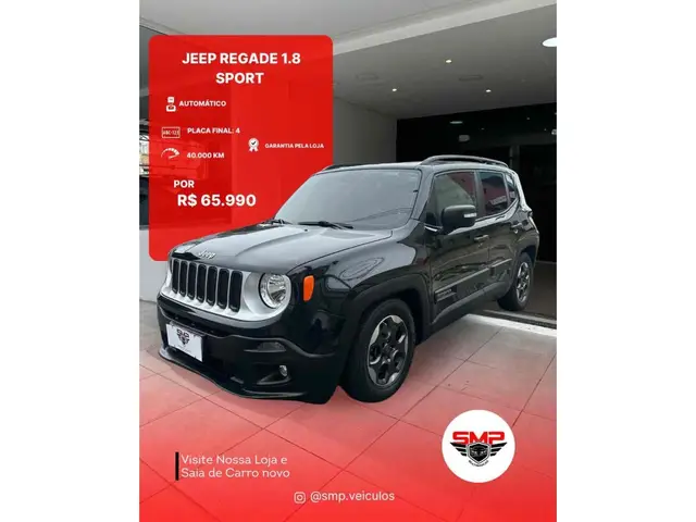 Carro Jeep Renegade 2018 Sport 1.8 4x2 (Aut) (Flex)