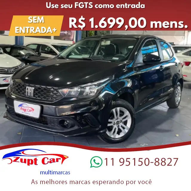 Carro Fiat Argo 2022 Drive 1.0 (Flex)