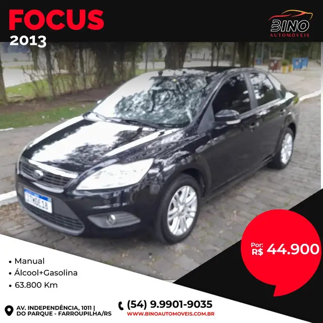 Carro Ford Focus Hatch 2013 GLX 2.0 16V (Flex)