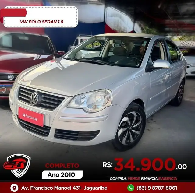 Carro Volkswagen Polo Sedan 2010 1.6 8V I-Motion (Flex) (Aut)