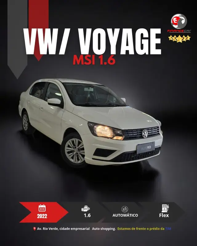 Carro Volkswagen Voyage 2022 1.6