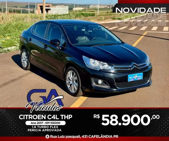 Carro Citroën C4 Lounge 2017 Tendance 1.6 THP (Flex) (Aut)