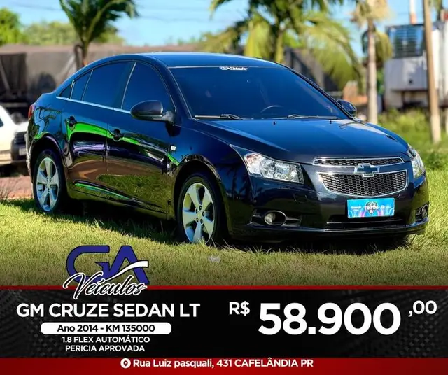 Carro Chevrolet Cruze 2014 LT 1.8 16V Ecotec (Aut)(Flex)
