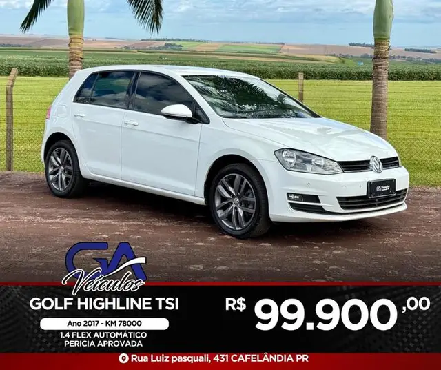 Carro Volkswagen Golf 2017 Highline 1.4 TSI Total Flex Aut.