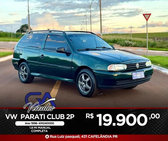 Carro Volkswagen Parati 1998 Club 1.8 MI