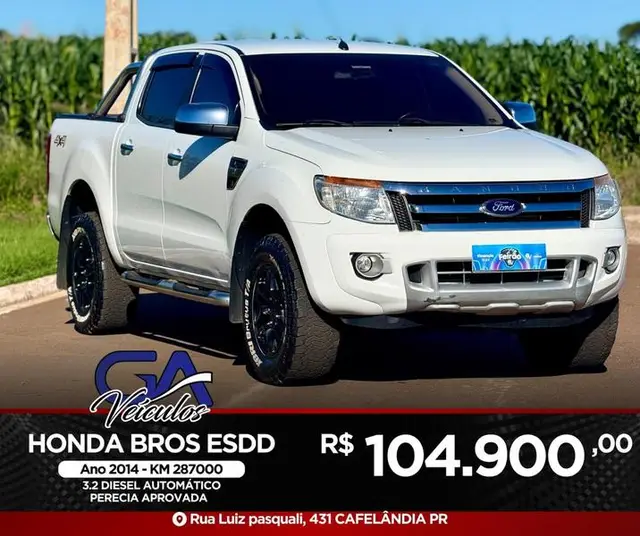 Carro Ford Ranger Cabine Dupla 2014 Ranger 3.2 TD 4x4 CD XLT