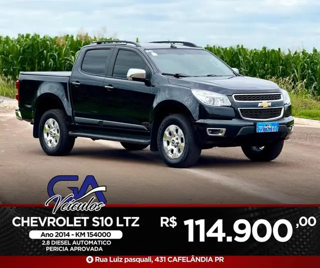 Carro Chevrolet S10 Cabine Dupla 2014 S10 2.8 CTDi 4x2 LTZ (Cab Dupla) (Aut)