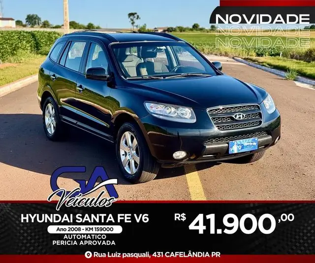 Carro Hyundai Santa Fe 2008 GLS 2.7 V6 4x4