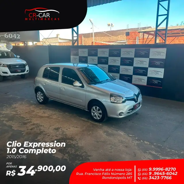 Carro Renault Clio 2016 Expression 1.0 16V (Flex)