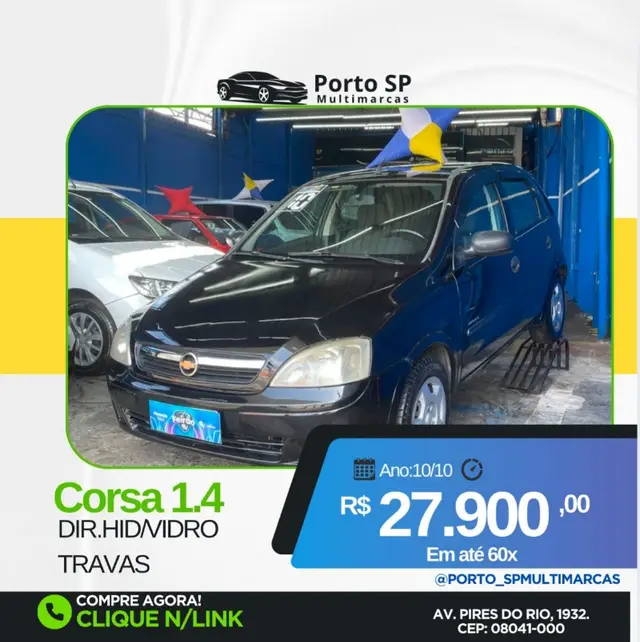 Carro Chevrolet Corsa Hatch 2010 Maxx 1.4 (Flex)