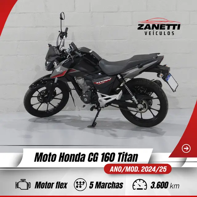 Moto Honda CG 160 2025 Titan