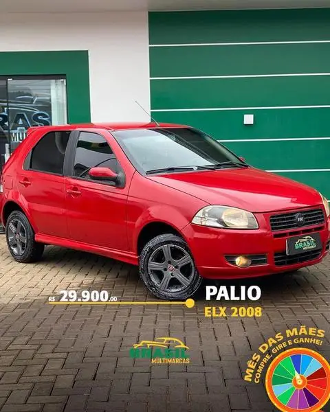 Carro Fiat Palio 2008 Palio 1.0/ Trofeo 1.0 Fire/ Fire Flex 4p