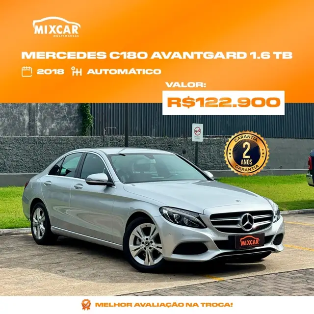 Carro Mercedes-Benz C 180  2018 1.6 C 180 Avantgarde
